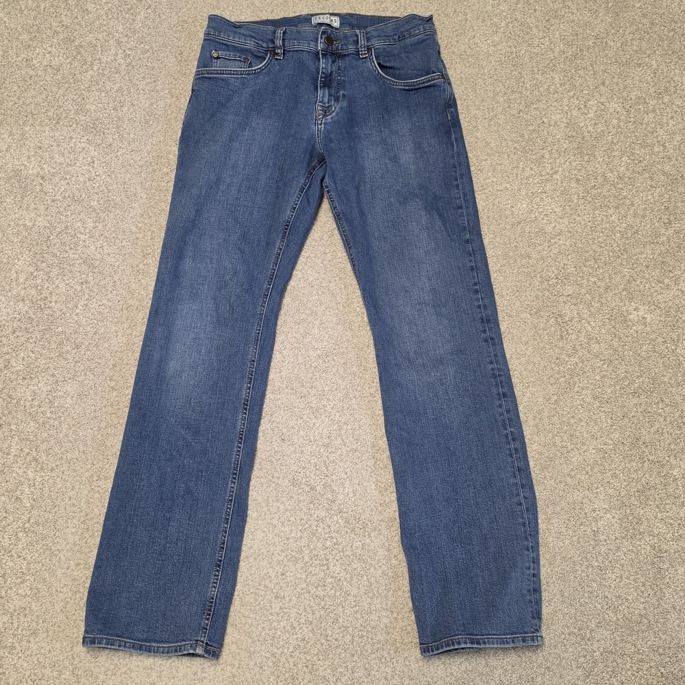 Tecovas Jeans Mens 33x32 (31x31) Blue Slim Fit Western Rodeo Cowboy Denim Pants